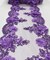 Lavender 3D Wide Floral Sequin & Mesh with Pearls Lace Trim for Table Runner 22"
